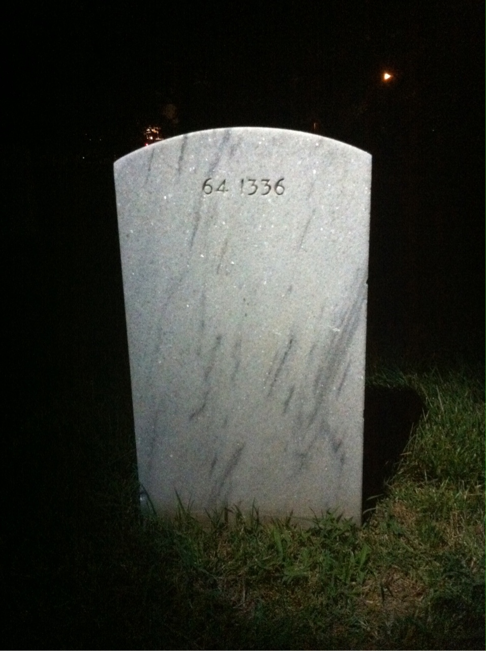 Back of headstone — Andrew Merceda Mcdowell