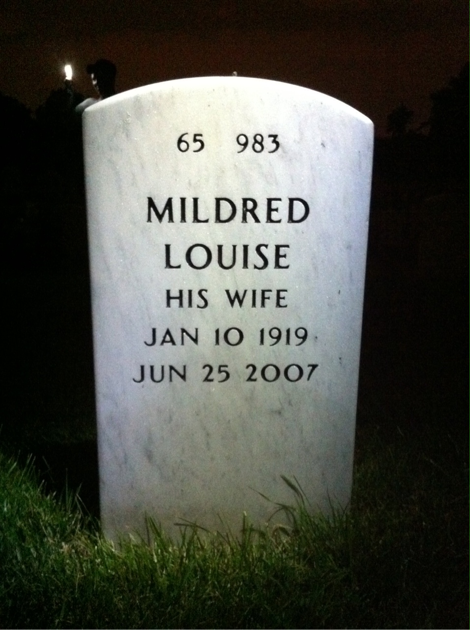 Back of headstone — Robert Sarsfield