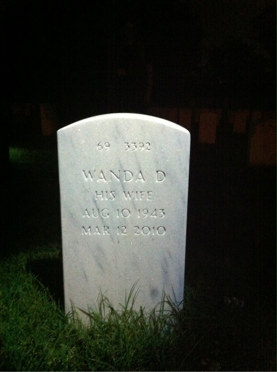 Back of headstone — Boyce Richmond