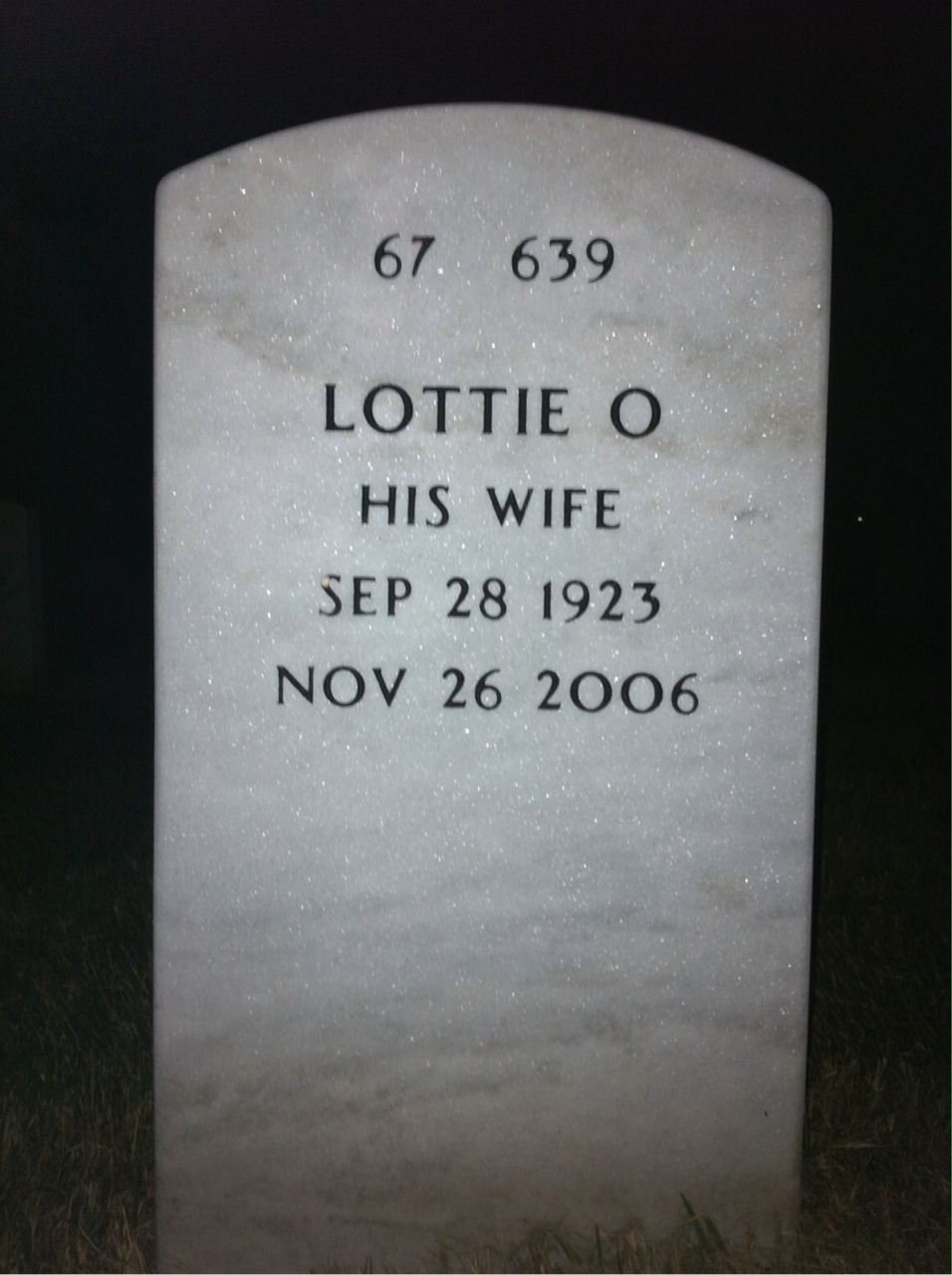 Back of headstone — Will Henderson