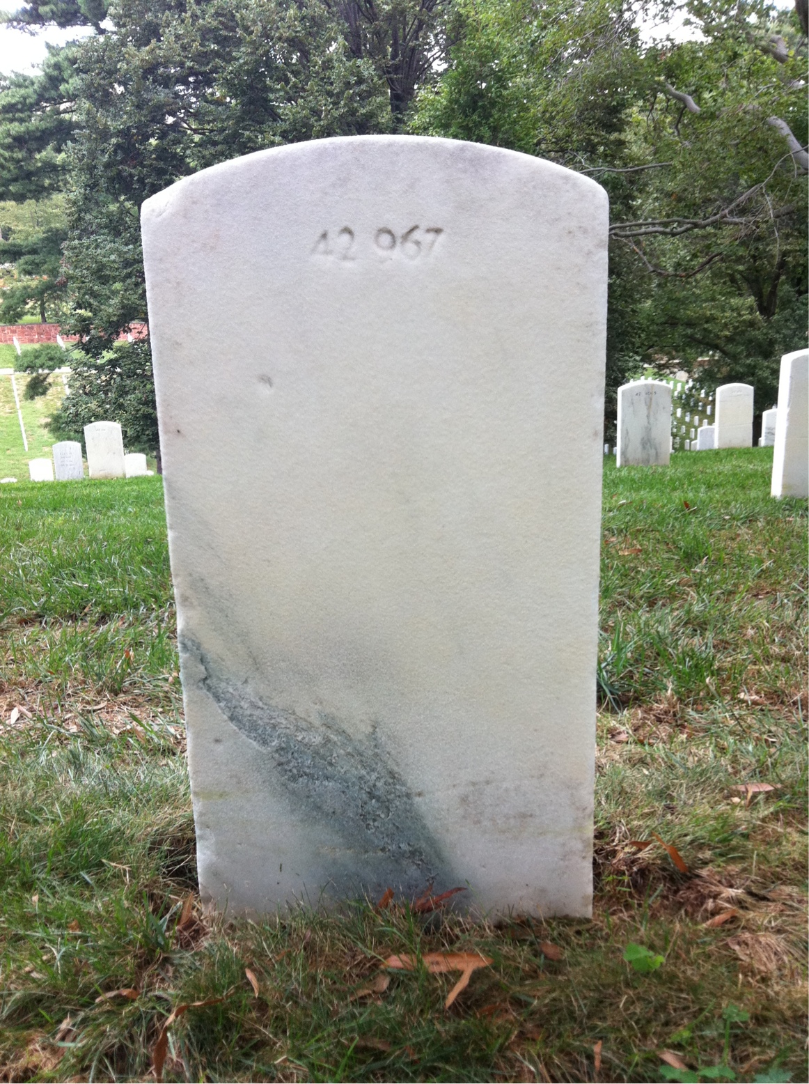 Back of headstone — Doward Bouchette