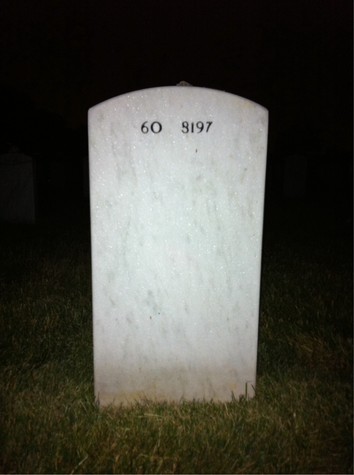 Back of headstone — John Maloney