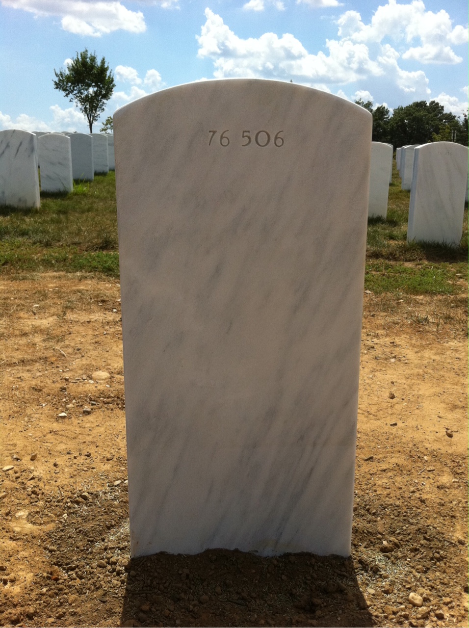 Back of headstone — Joseph Anthony Pfister