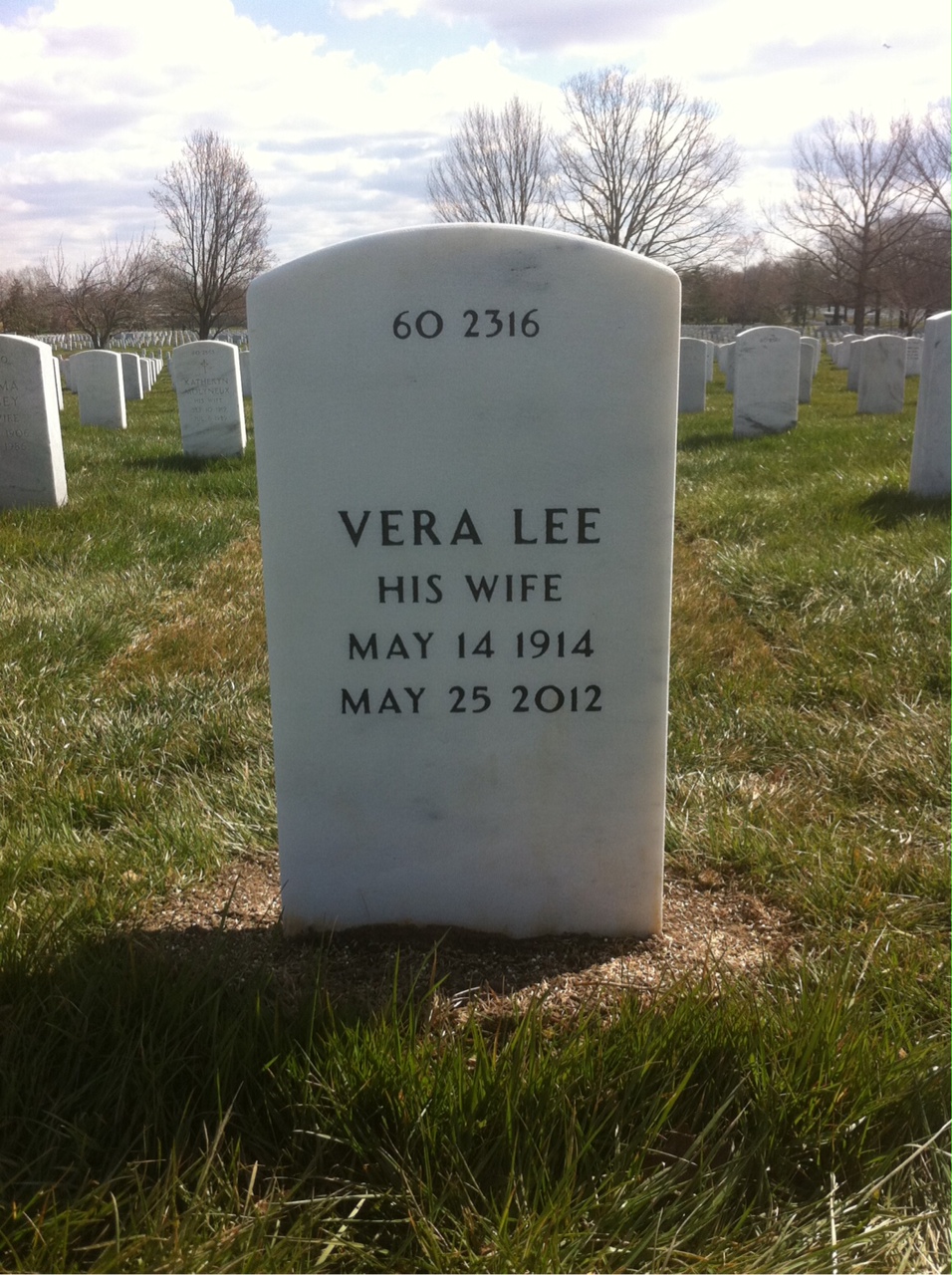 Back of headstone — Howard Aylesworth