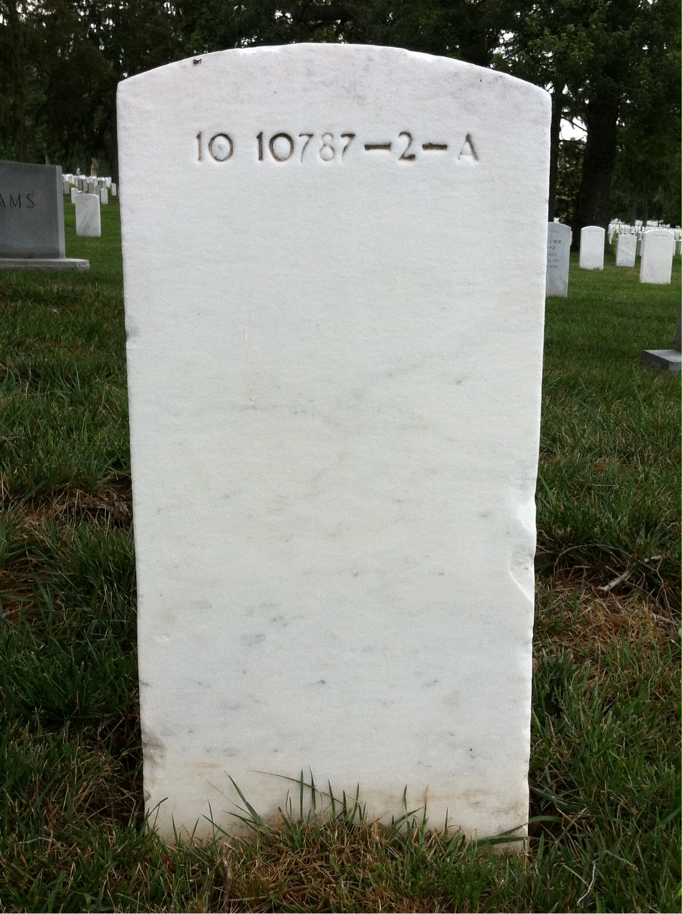 Back of headstone — Elizabeth Ballantine