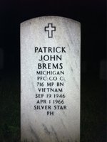 Patrick Brems — Headstone Front
