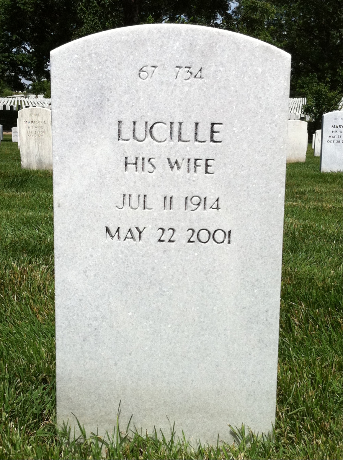 Back of headstone — Robert Collins