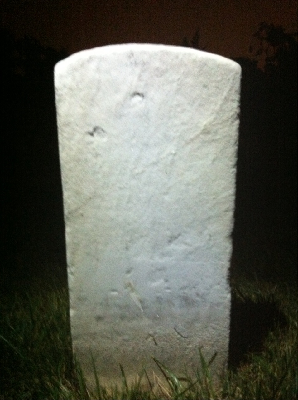 Back of headstone — Henry Boudet
