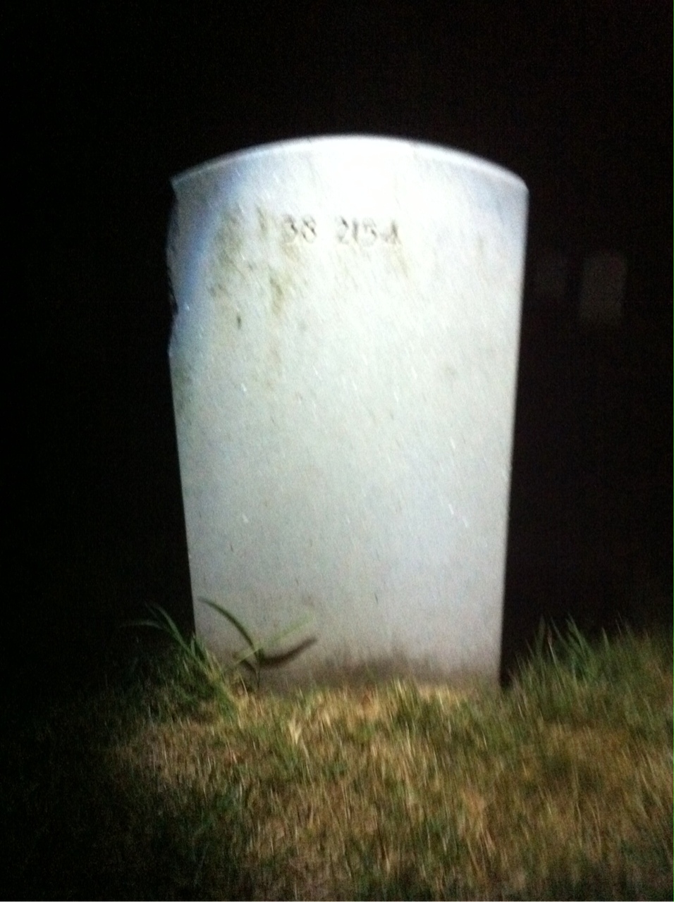 Back of headstone — Adeline Mumper
