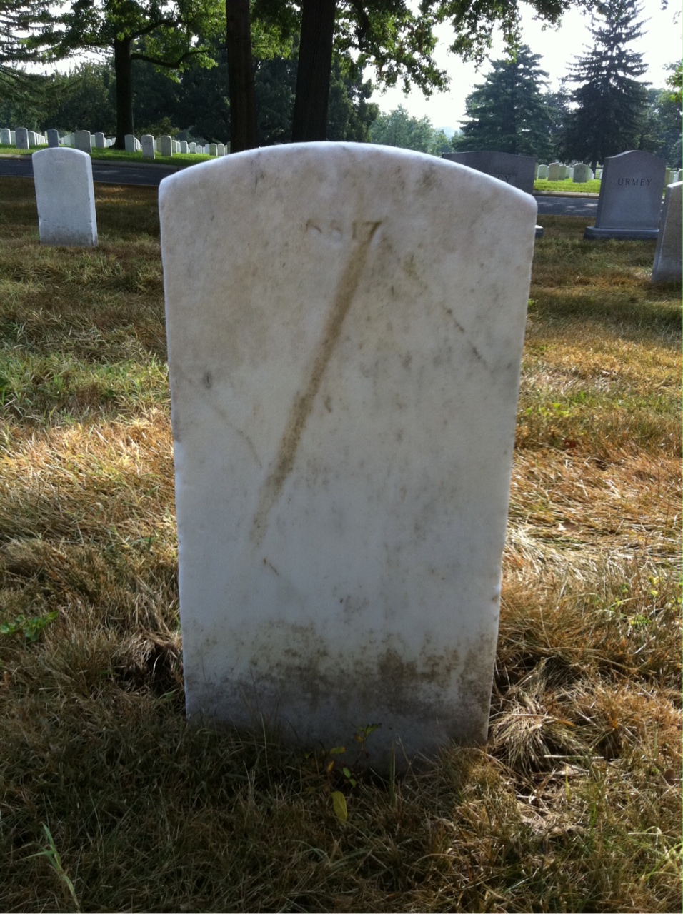 Back of headstone — Clifton Bailey