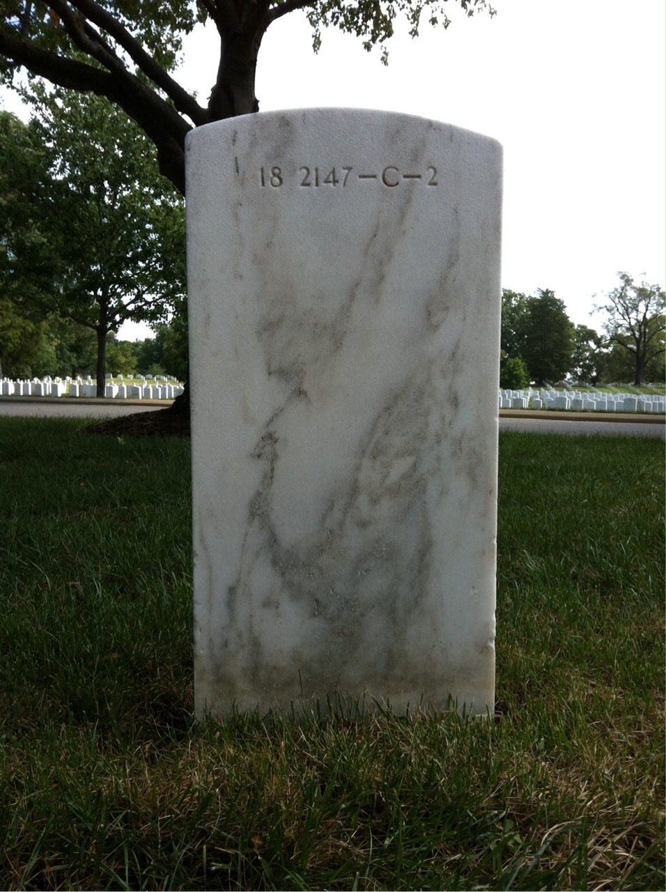 Back of headstone — John Baird