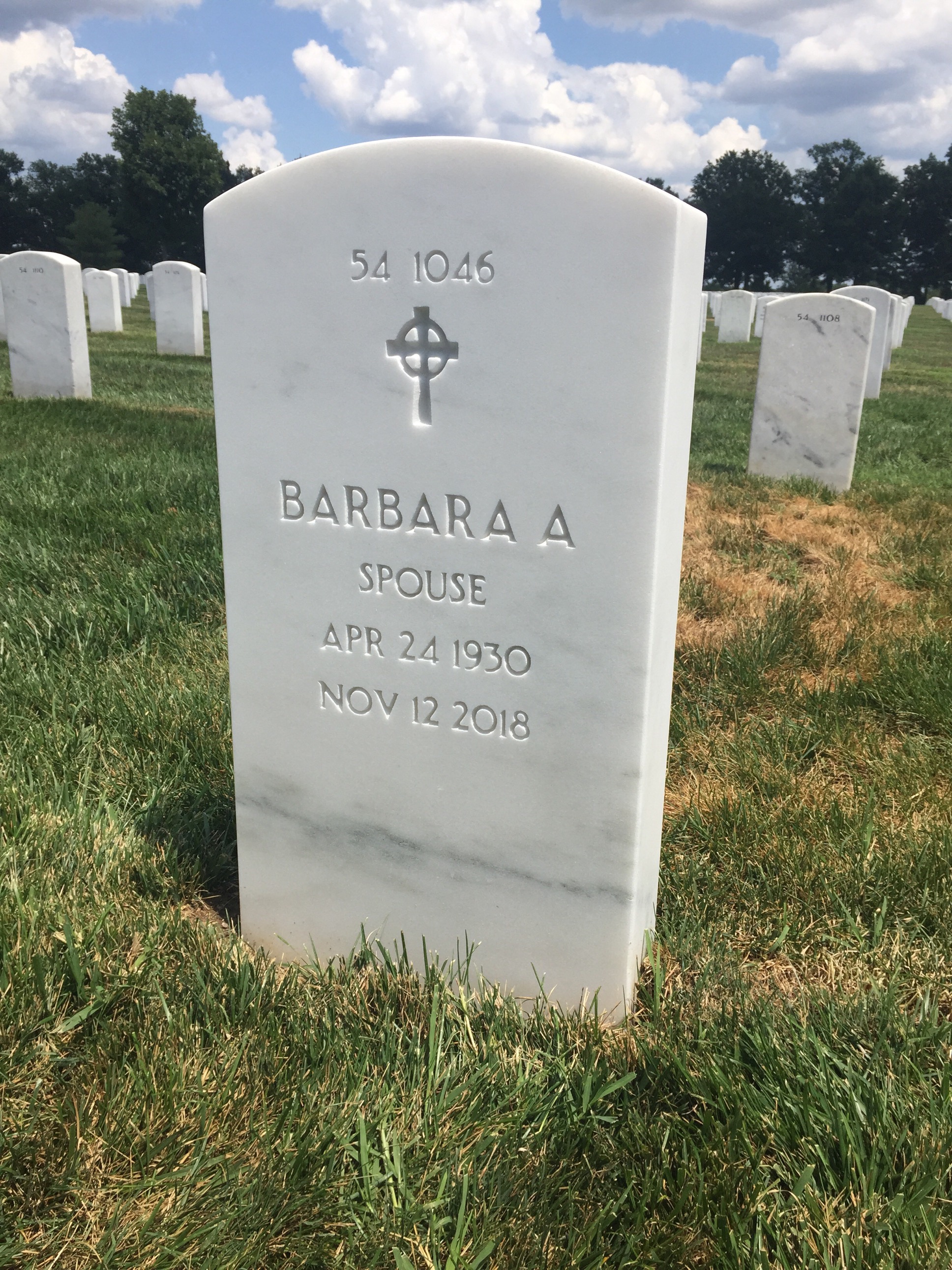 Back of headstone — Eugene Berwager