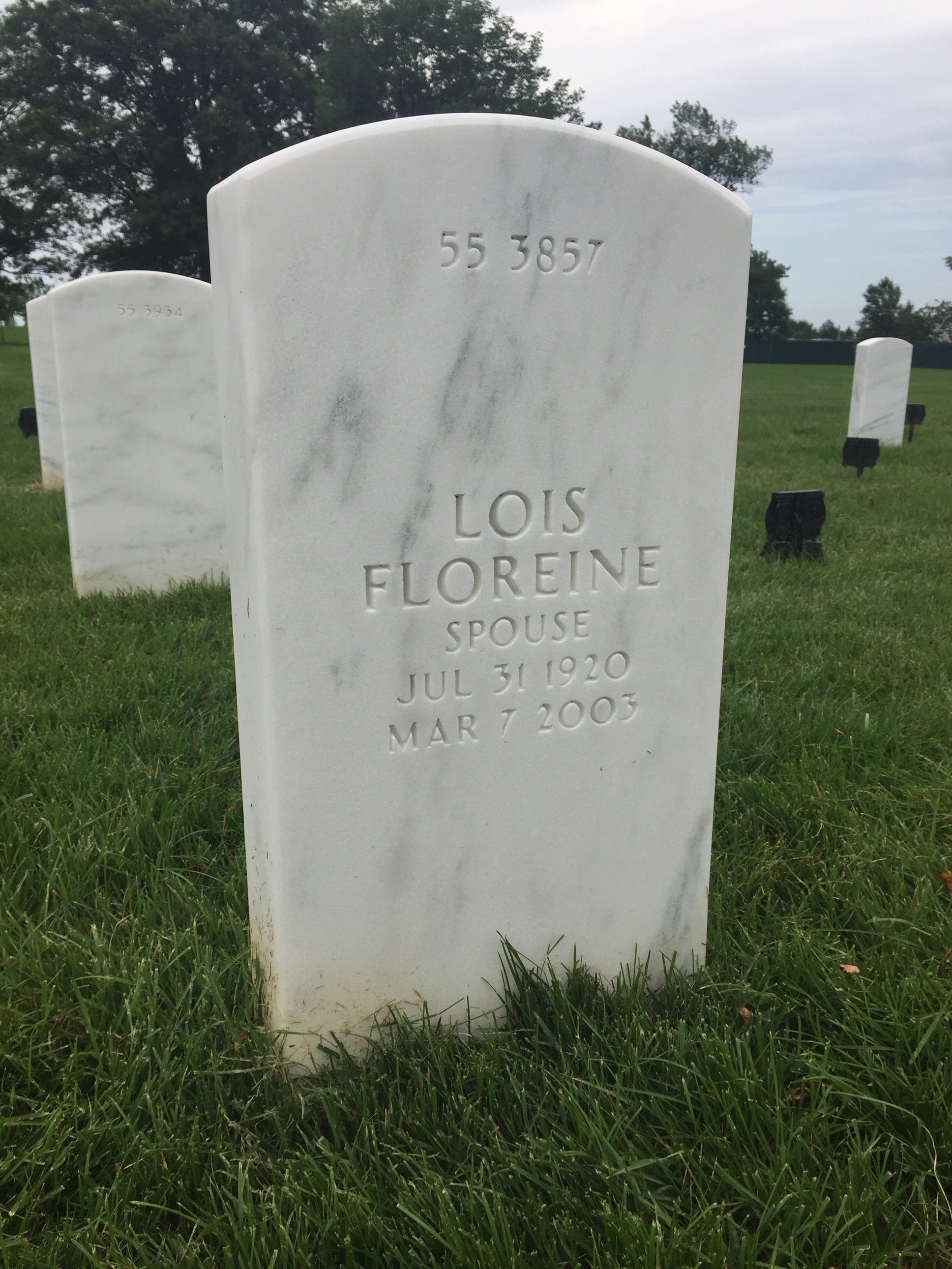 Back of headstone — James Mulligan
