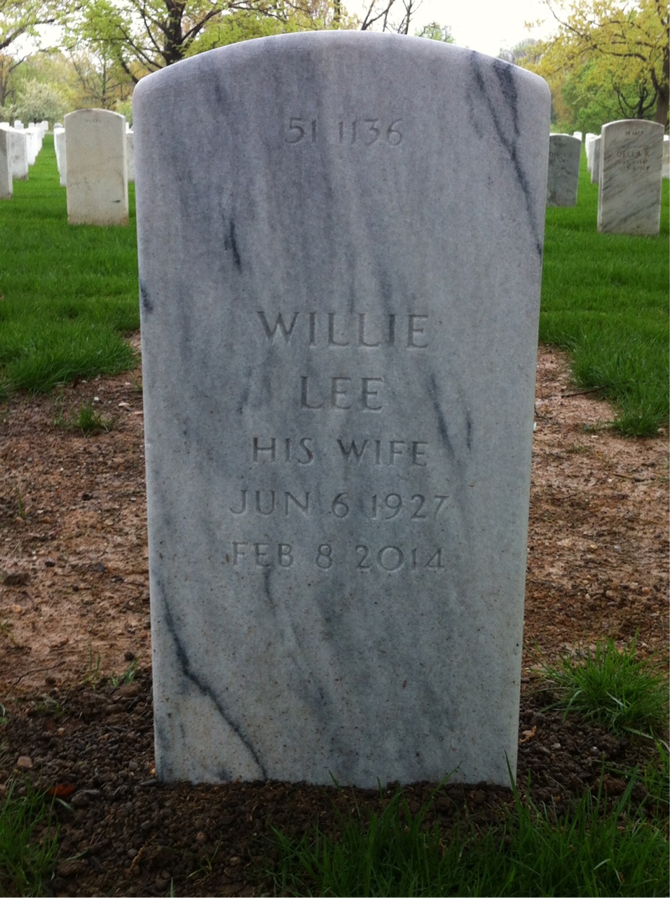 Back of headstone — Melvin Moon