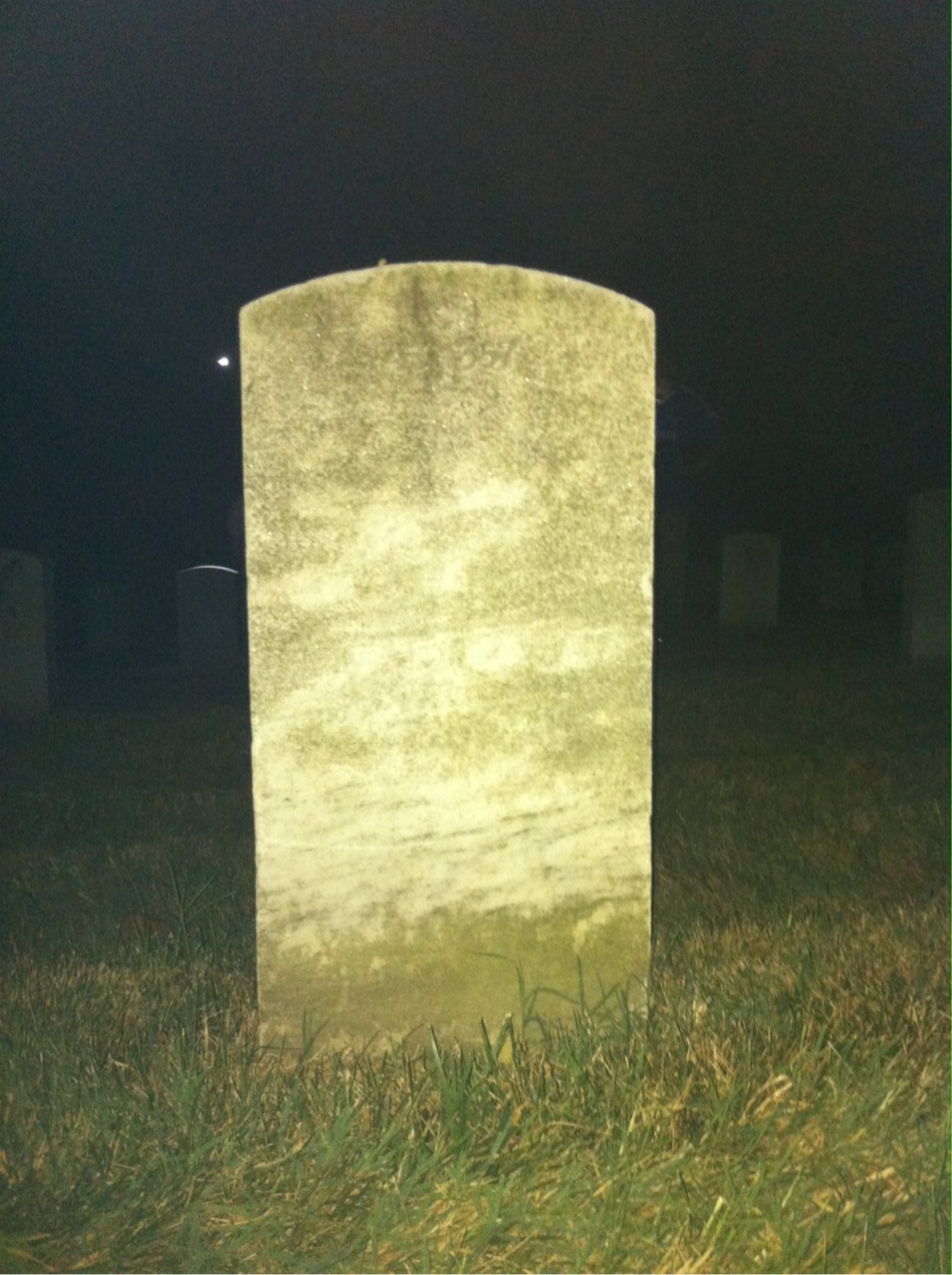 Back of headstone — George Bachman