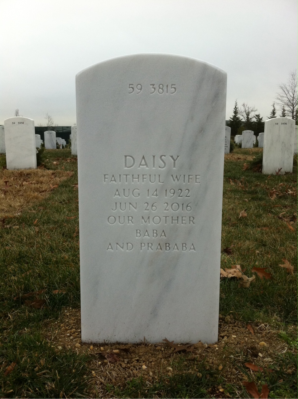 Back of headstone — Victor Lumovich