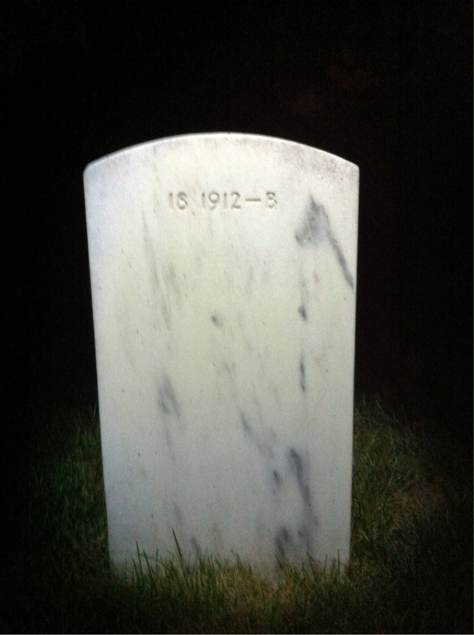 Back of headstone — Rulloda Abellera