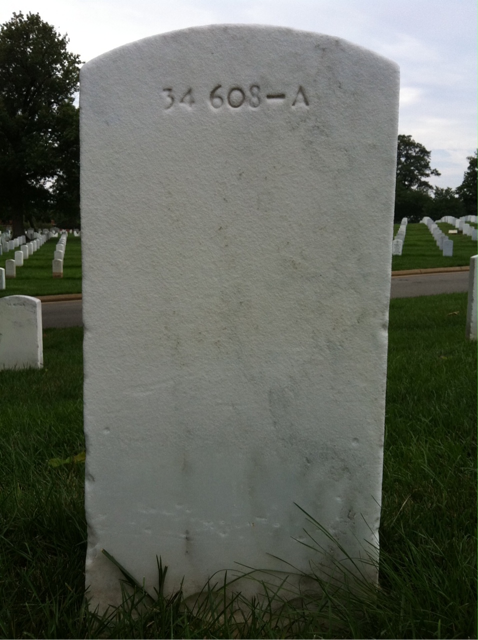 Back of headstone — Jack Bigden