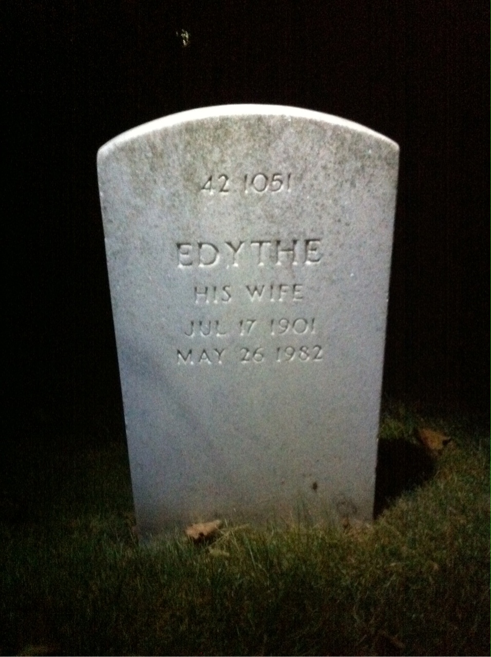 Back of headstone — Charles Mckenna