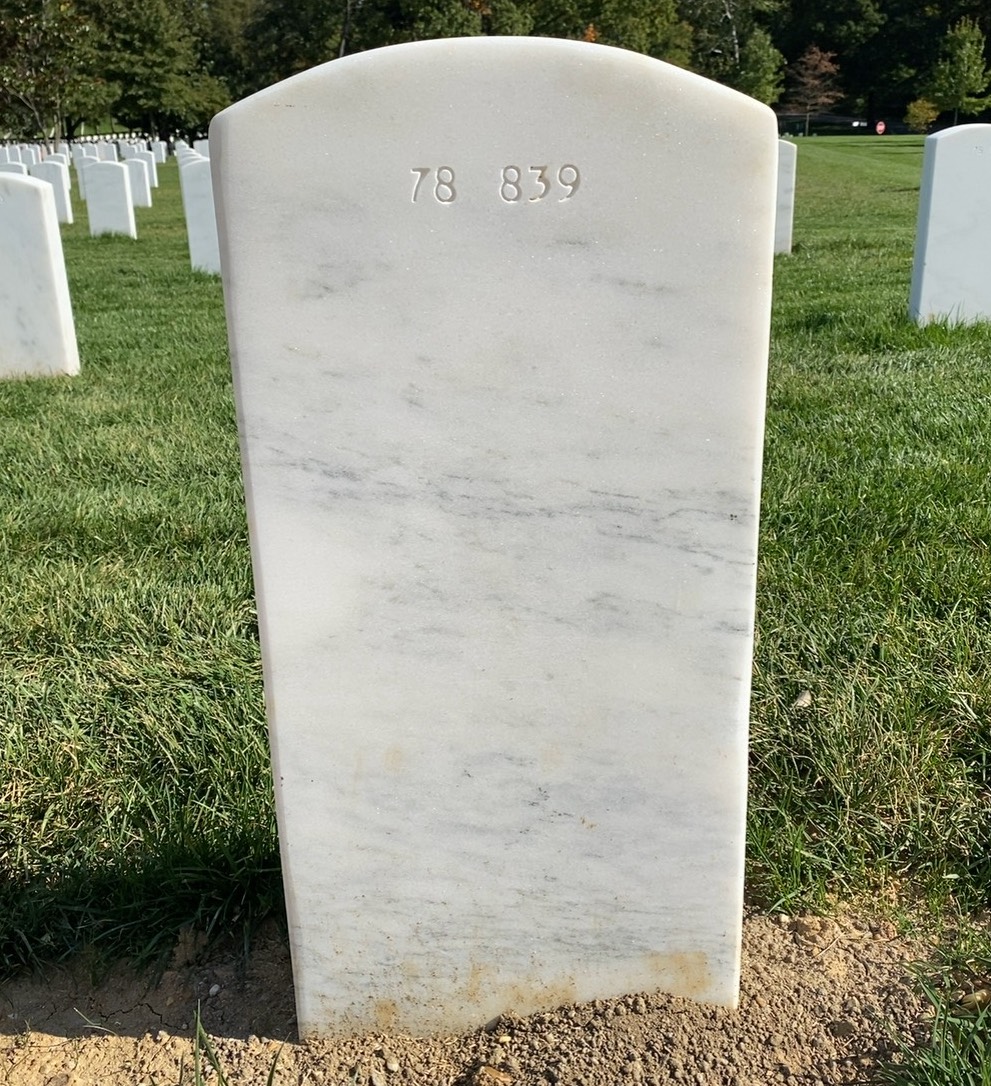 Back of headstone — Franklyn Bangura
