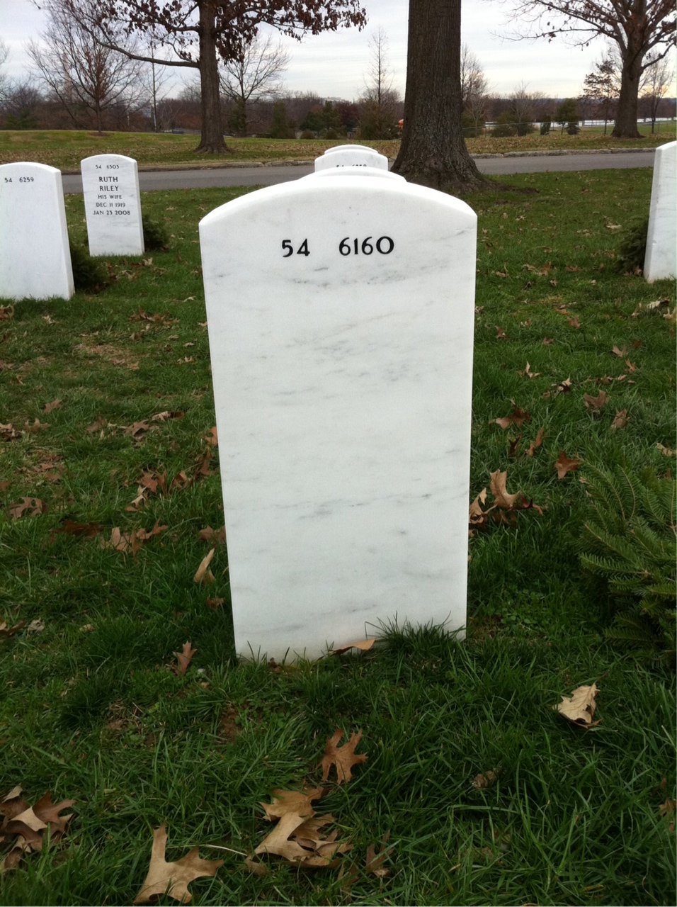 Back of headstone — Edward Weeks