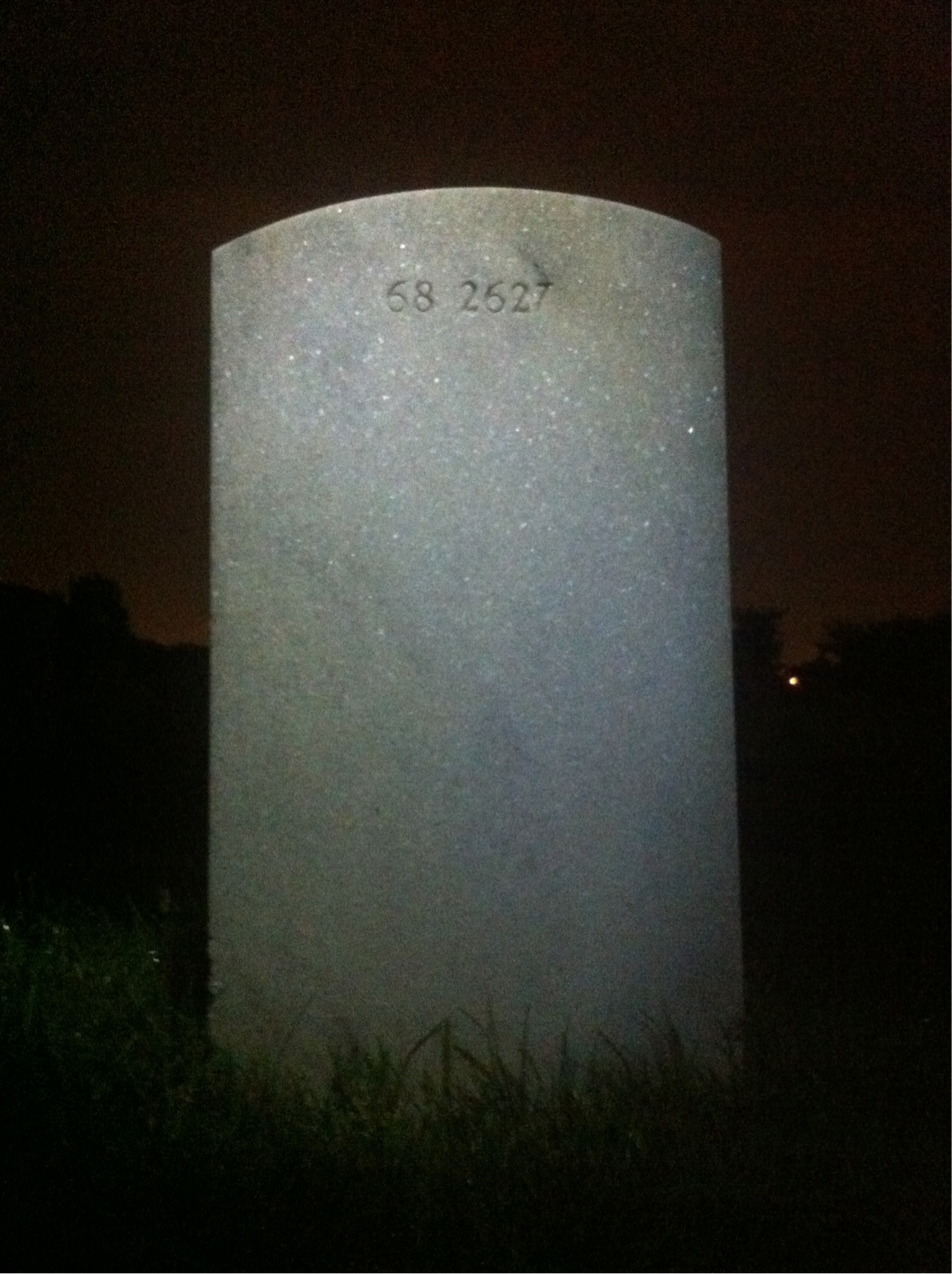 Back of headstone — Norman Morrill