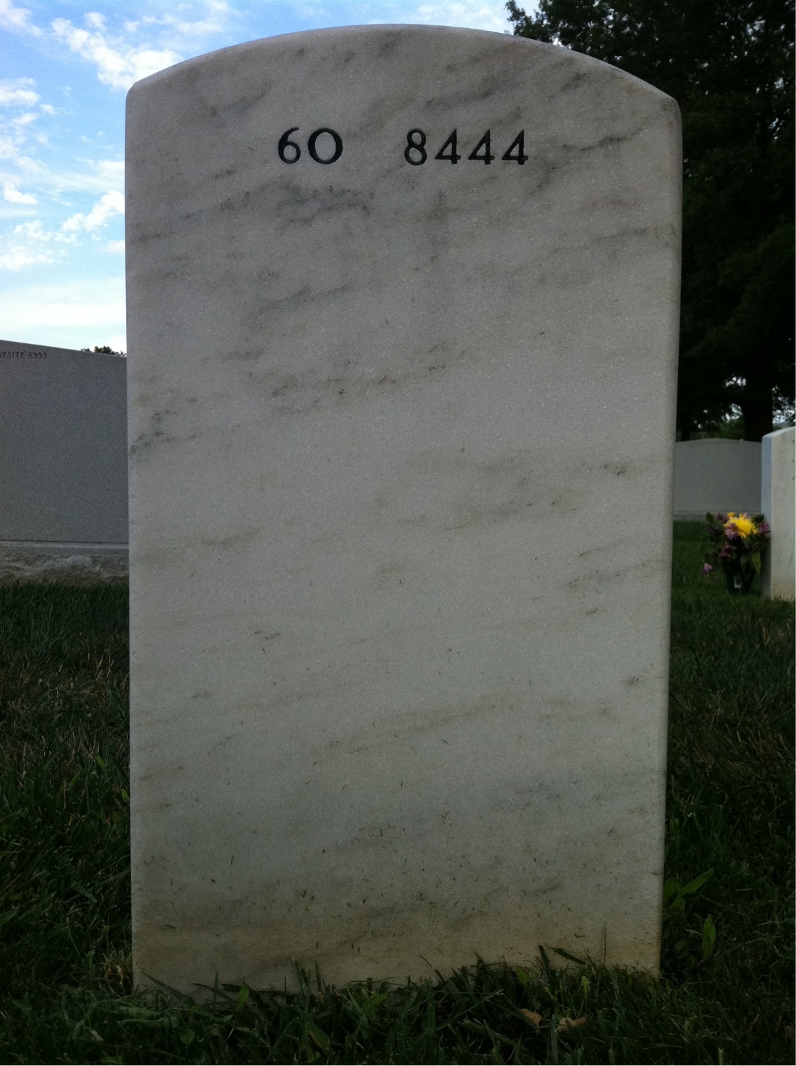 Back of headstone — Steven Daugherty