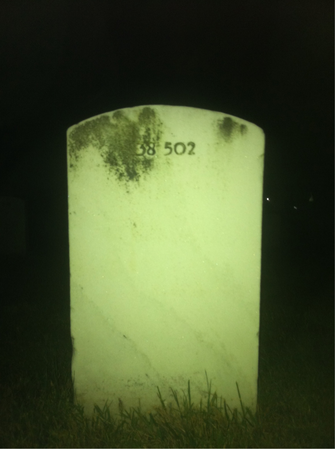 Back of headstone — Joseph Bailey
