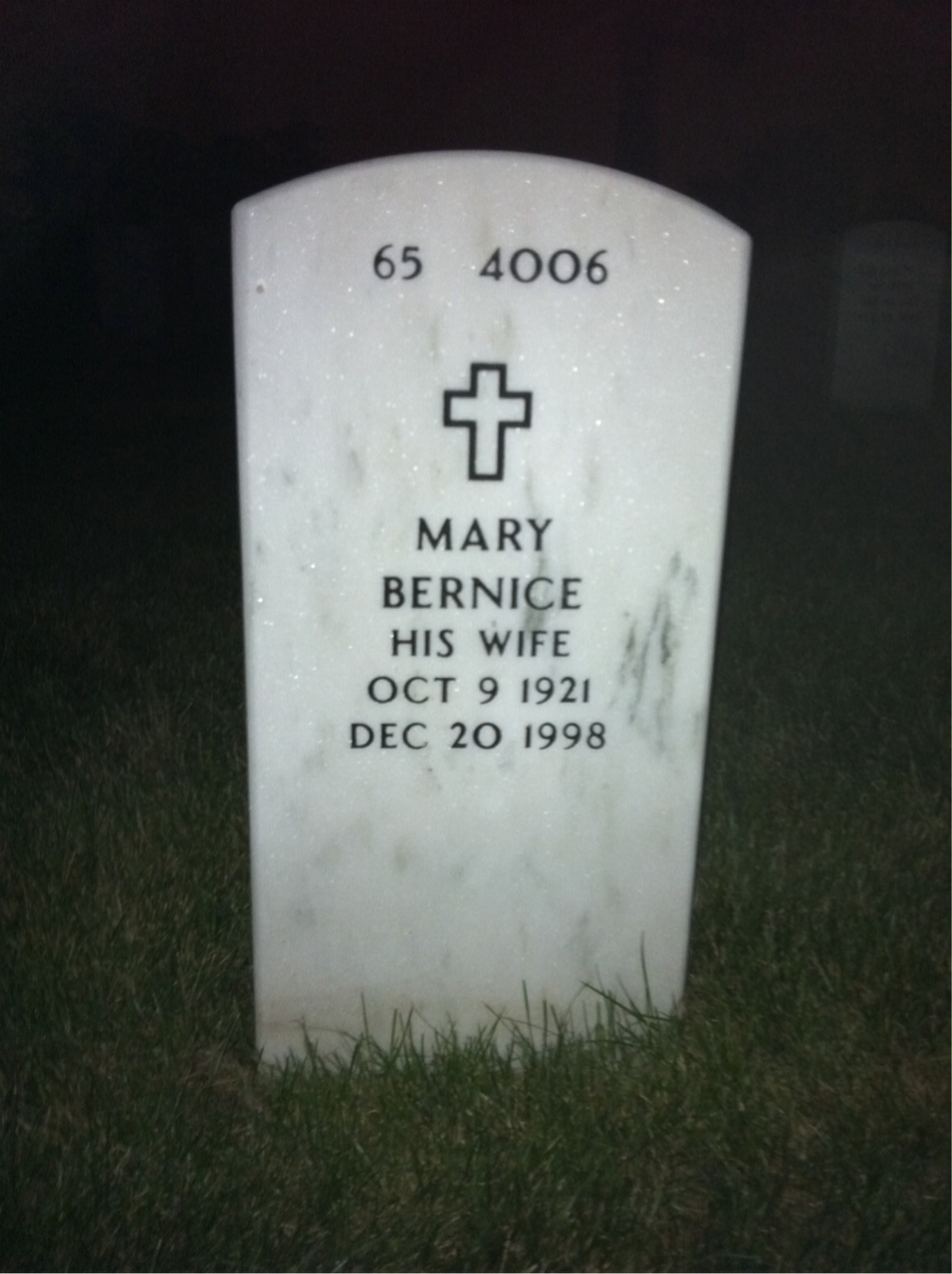 Back of headstone — Constantine Proferes