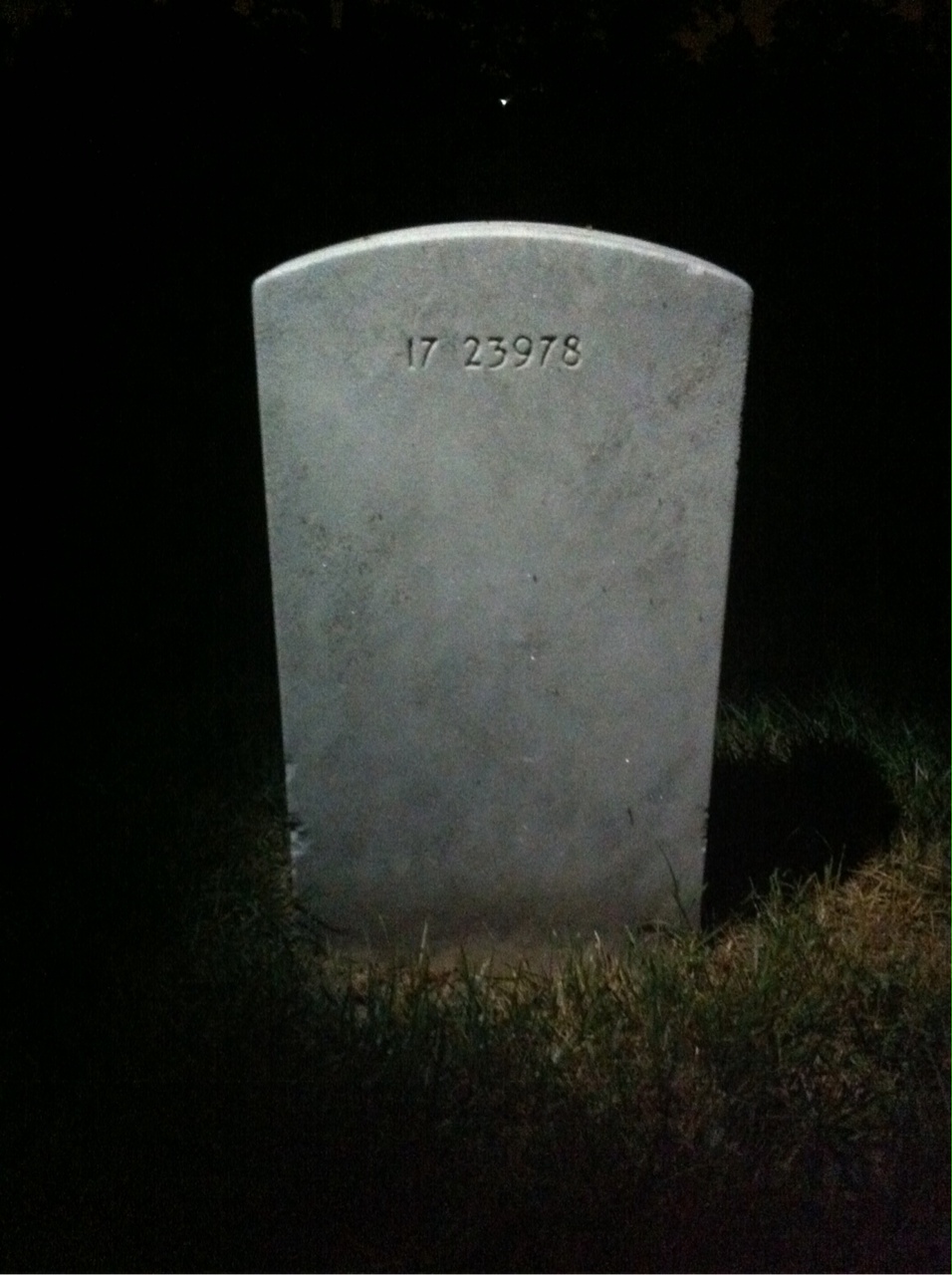 Back of headstone — Ruth J Chittenden