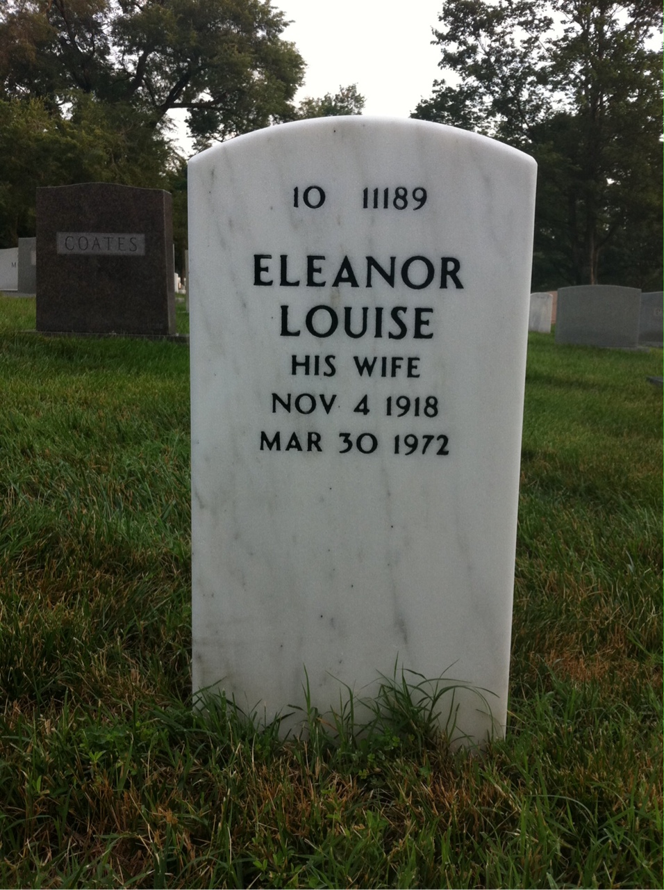 Back of headstone — Robert Jenkins