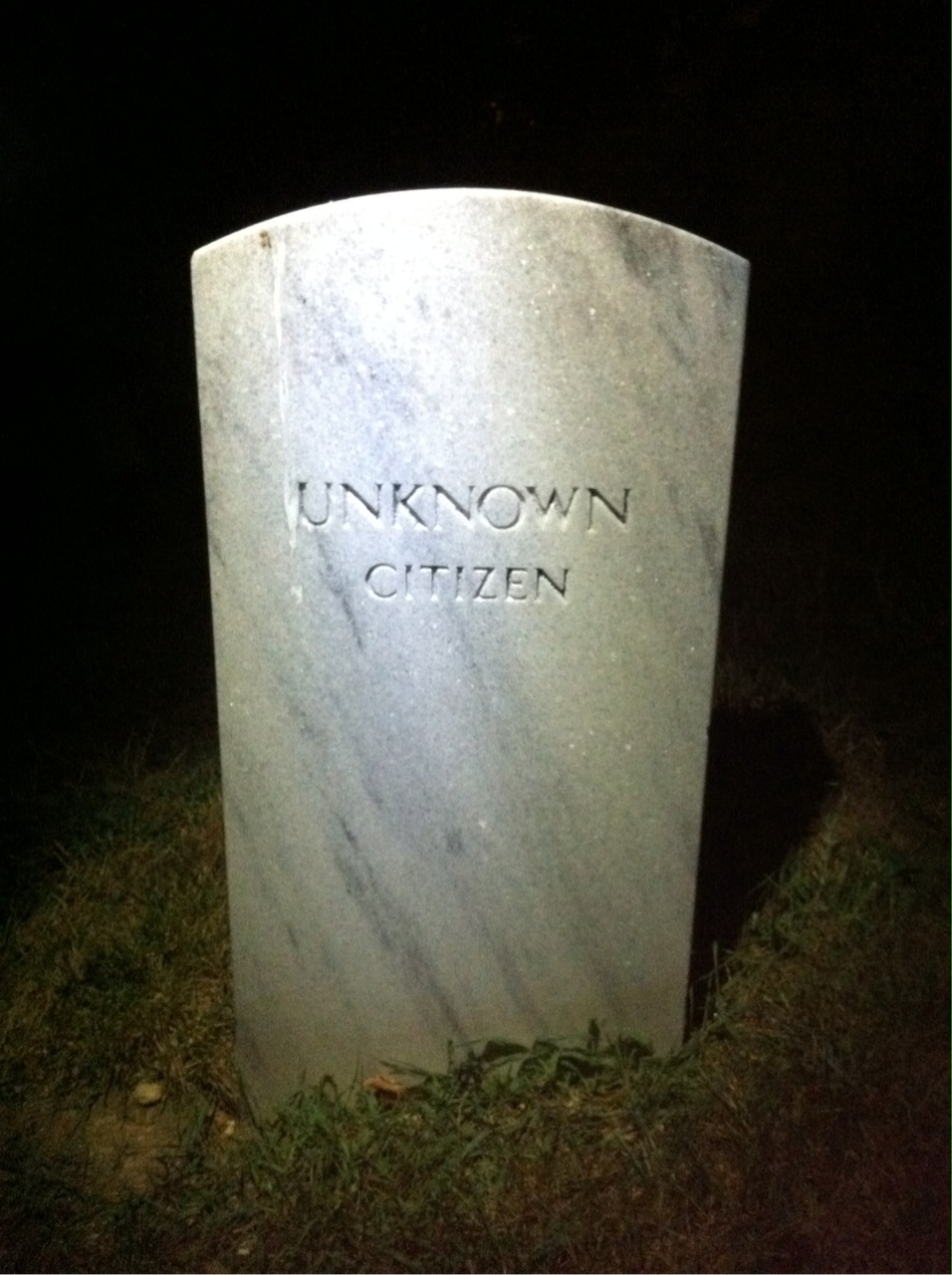 Headstone of Unknown Unknown