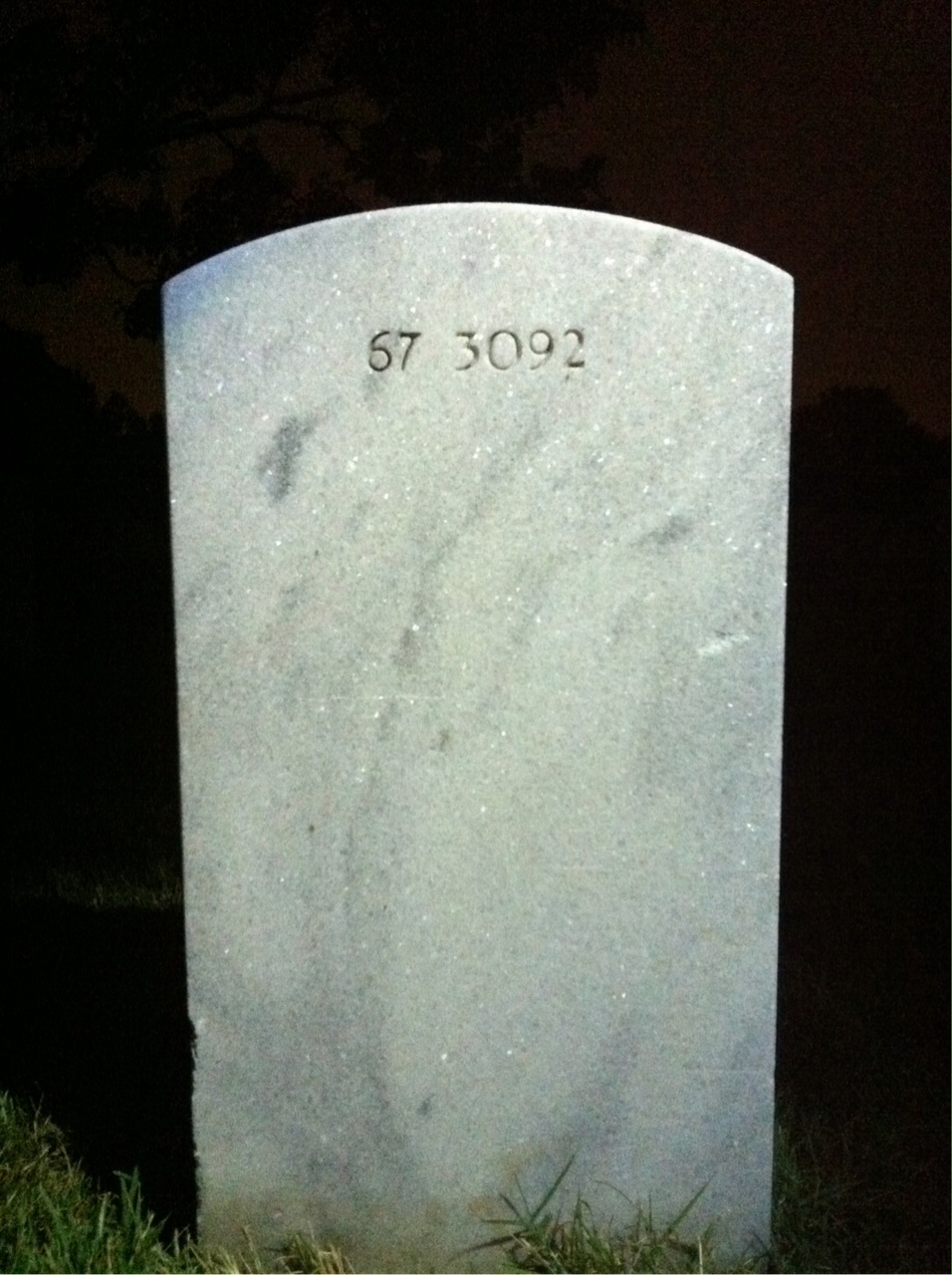 Back of headstone — Roxy Banks