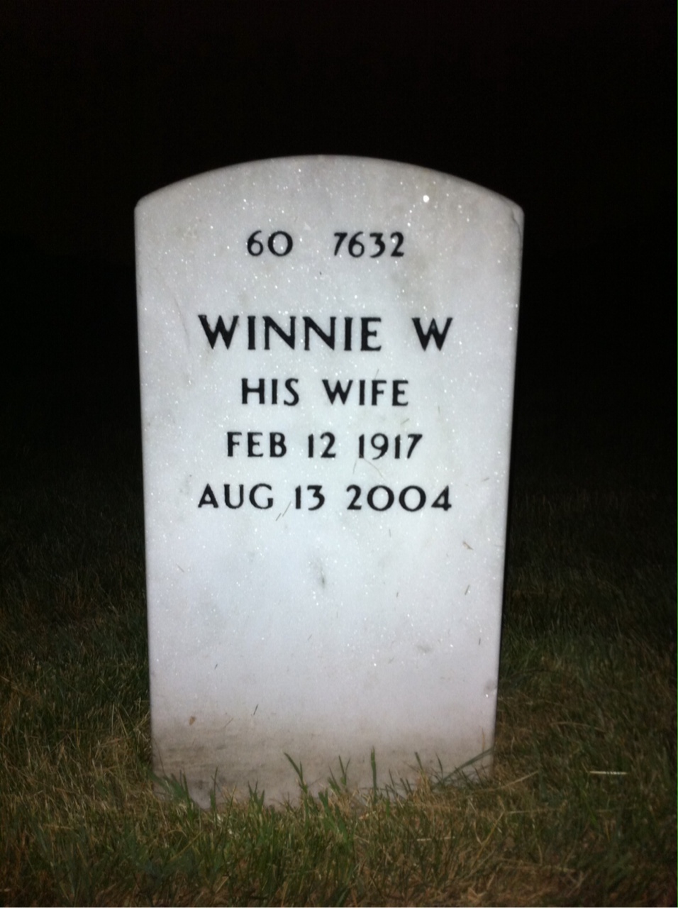 Back of headstone — Emmett Conway