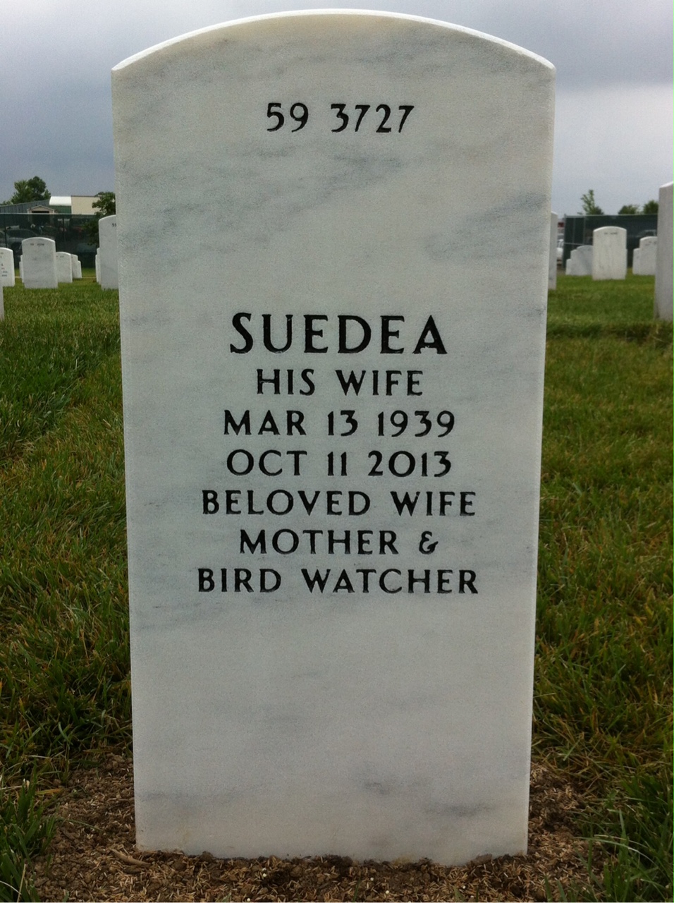 Back of headstone — Robert Maiden