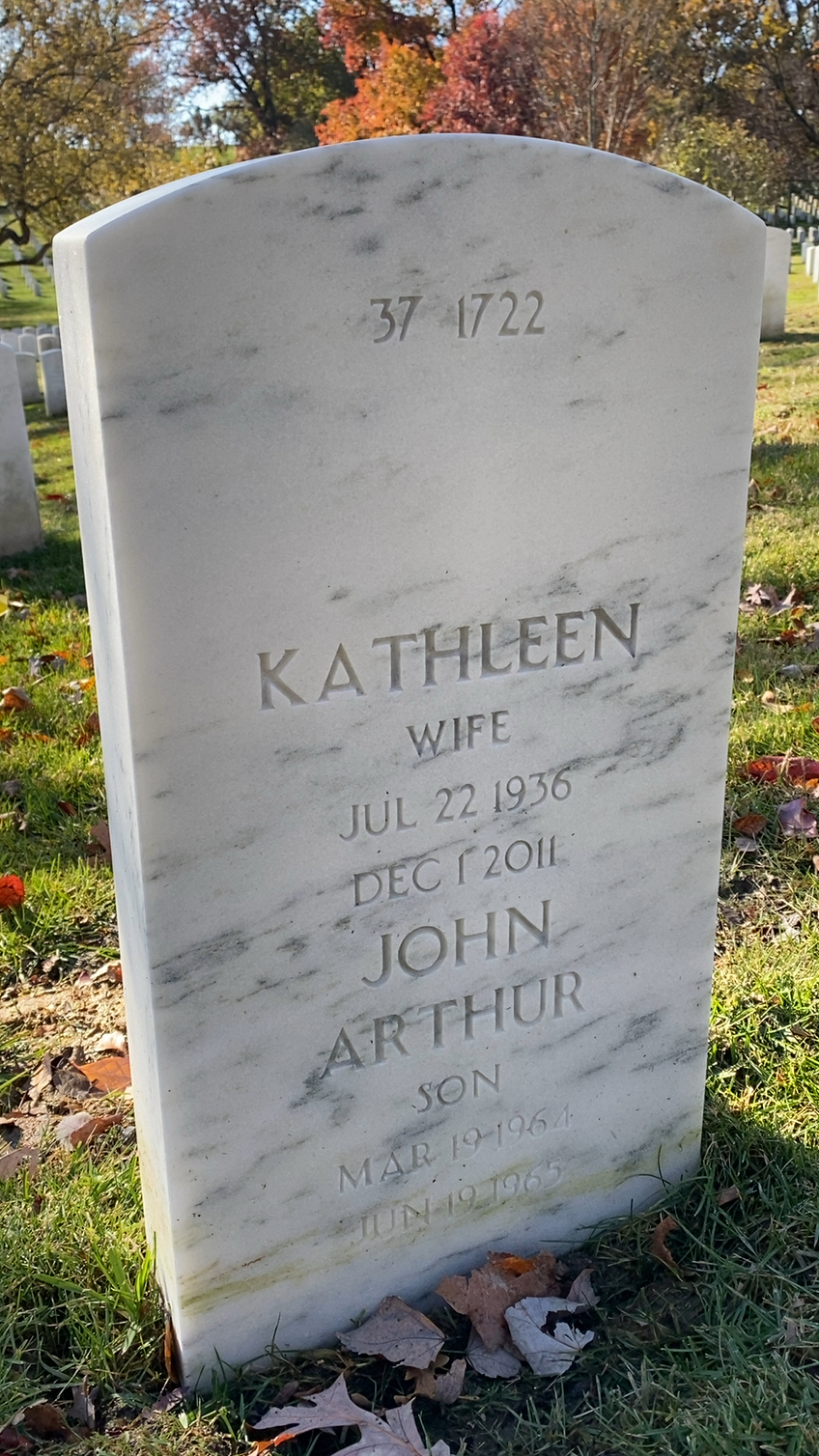 Back of headstone — Anthony Constandy