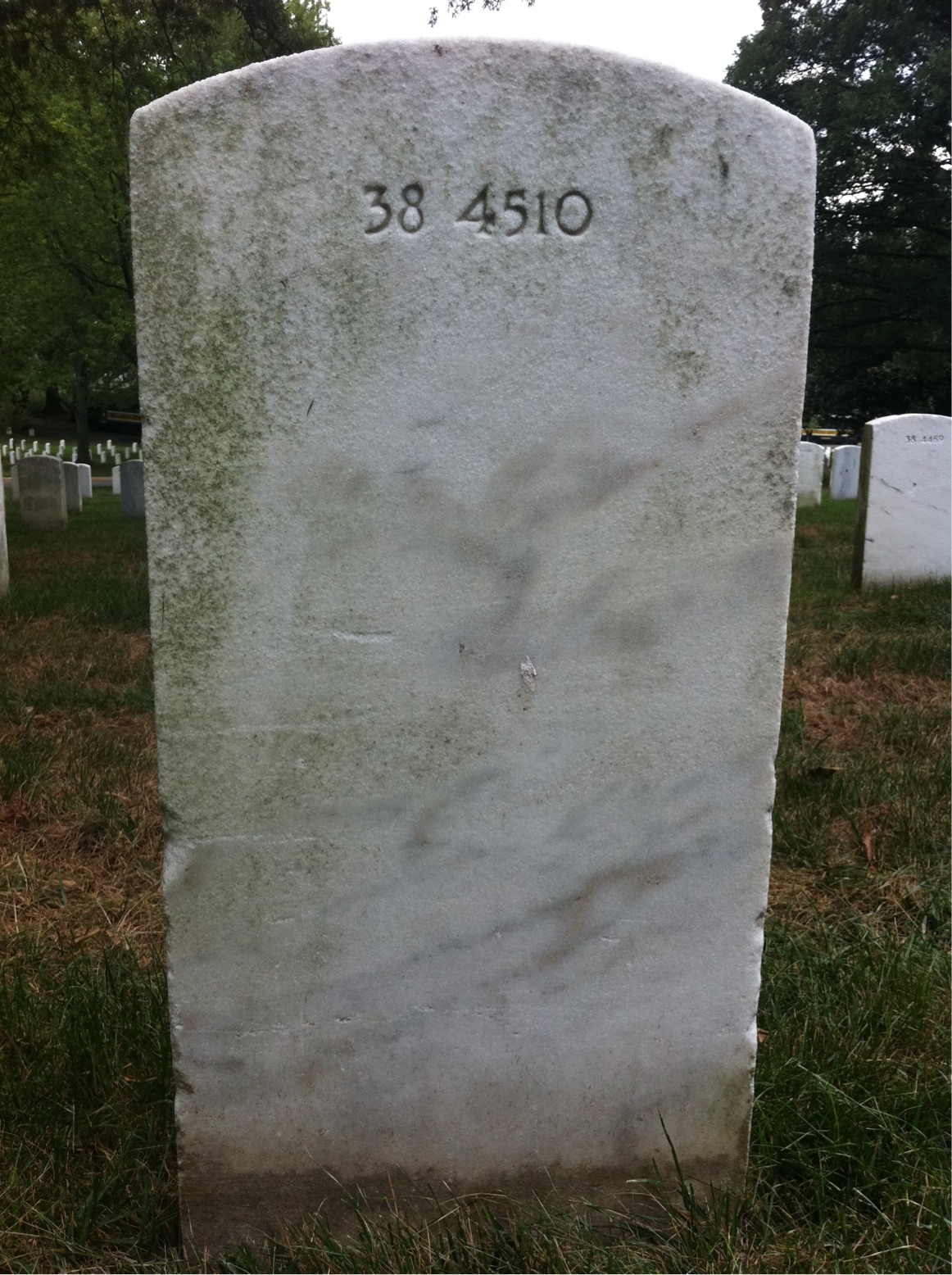 Back of headstone — Norman Bigelow