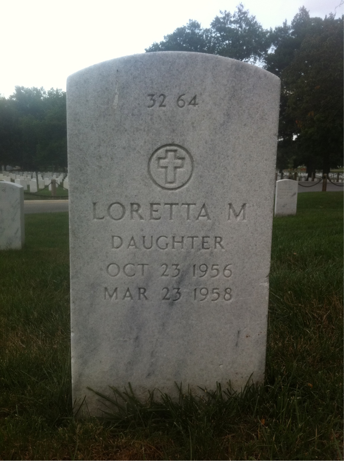 Back of headstone — Nathaniel Anderson