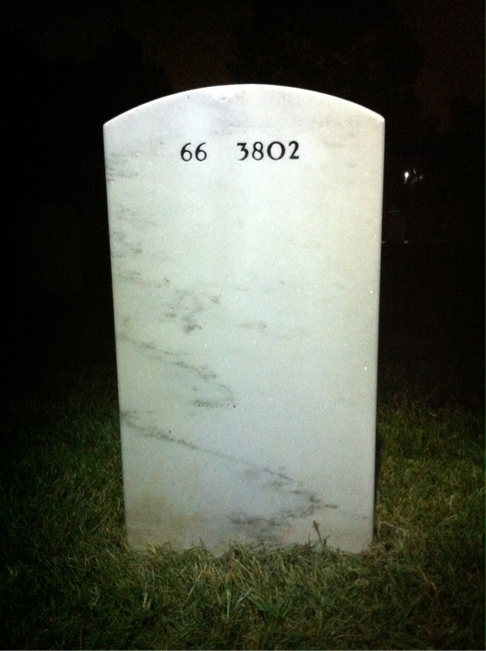 Back of headstone — Stanely Pilcher