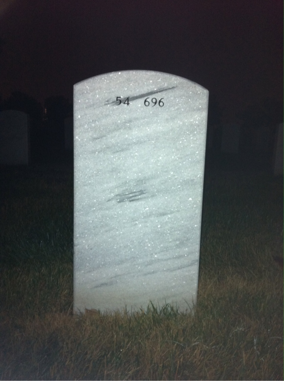 Back of headstone — Bobby Drummond