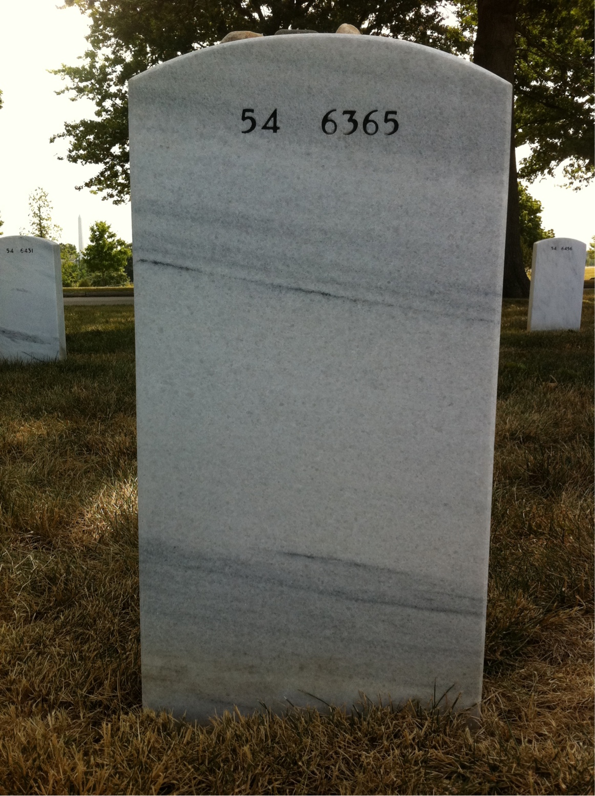 Back of headstone — Keith Mitchell