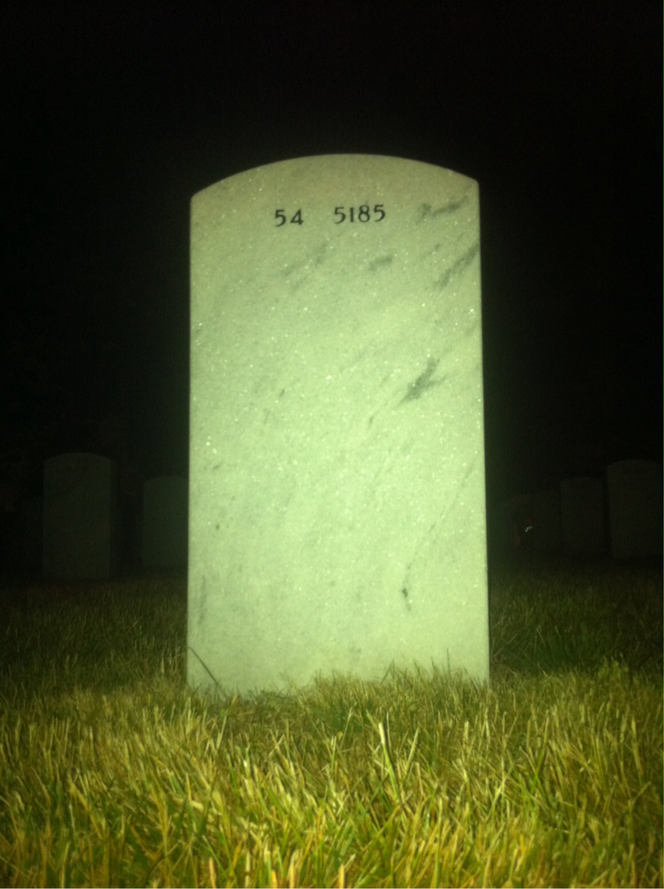 Back of headstone — Vincent Sheetz