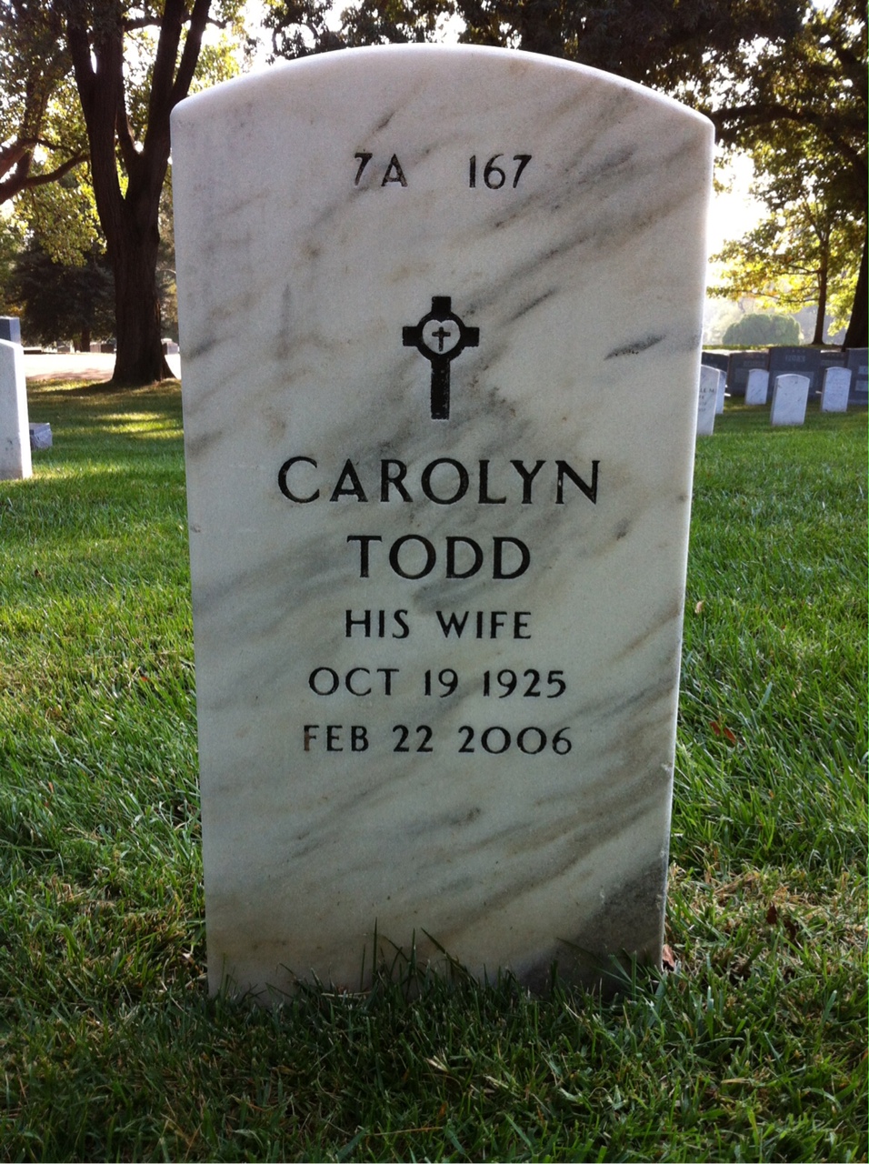 Back of headstone — James Shannon