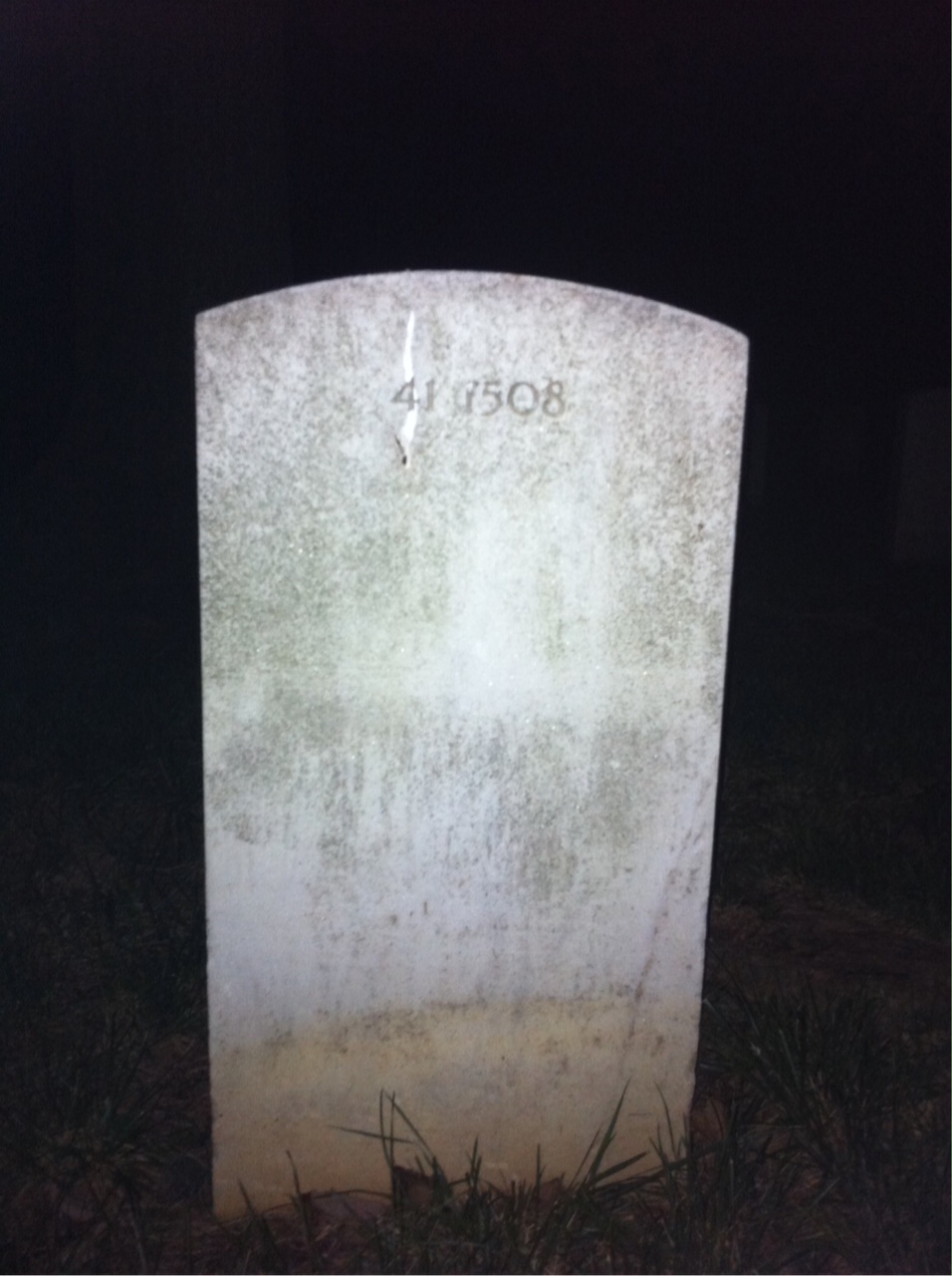 Back of headstone — James Morrison