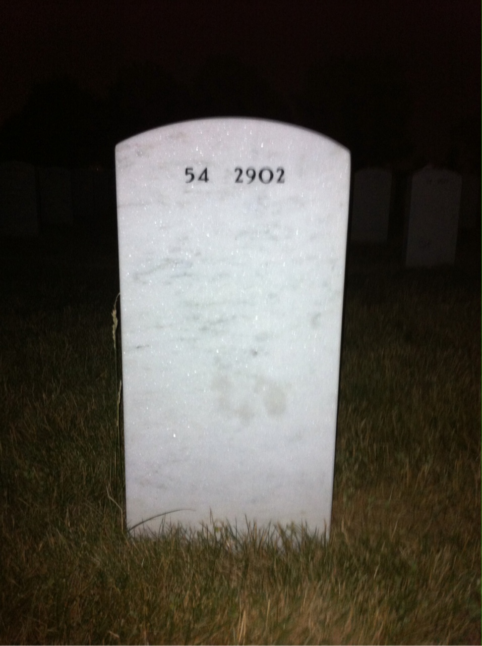 Back of headstone — Charles Hamberg