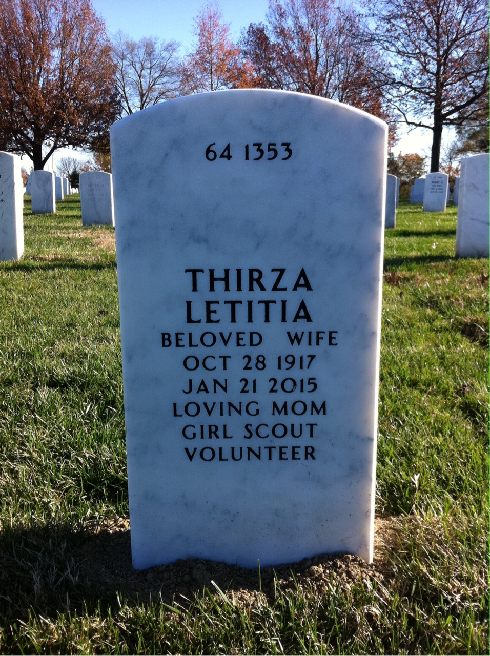 Back of headstone — Rudolph J Janecek