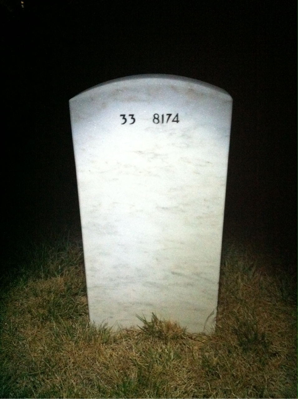 Back of headstone — Rahe Miller