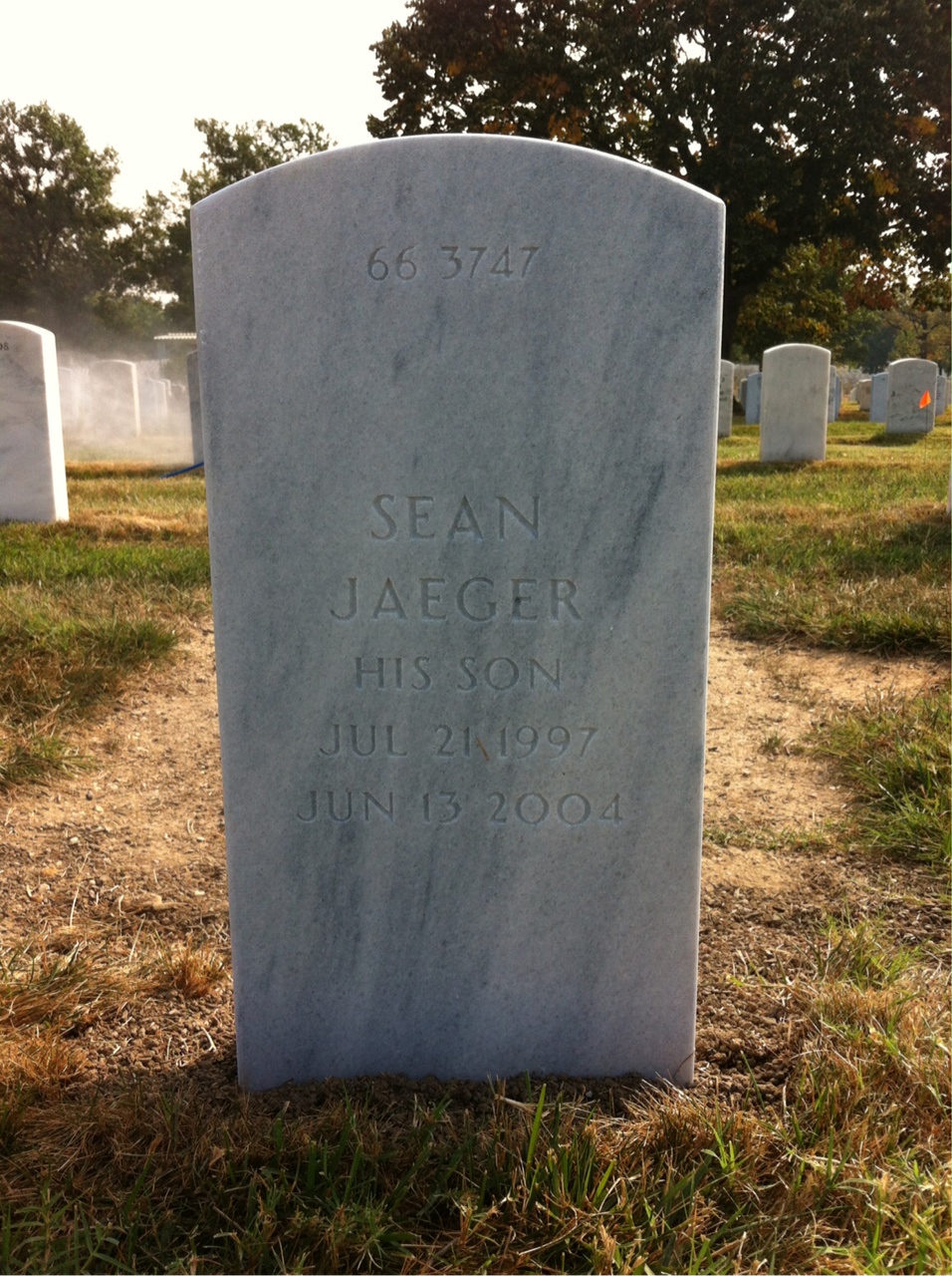 Back of headstone — Donald Campbell