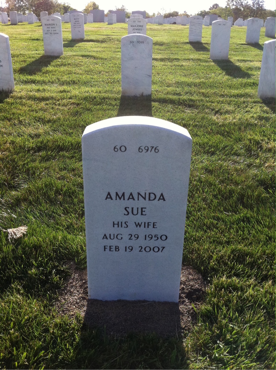 Back of headstone — Robert Aurand
