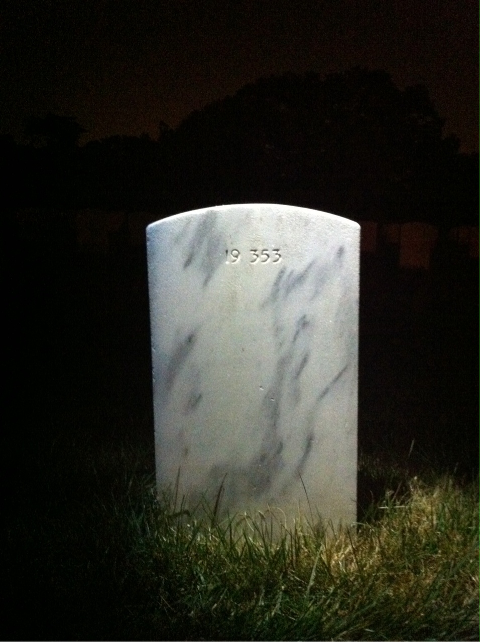 Back of headstone — Doster Alexander